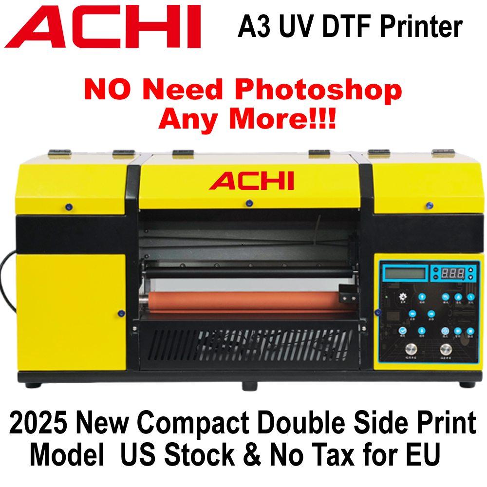 ACHI A3 UV DTF Printers and Spot color UV Printing: A Revolution in Embellishment