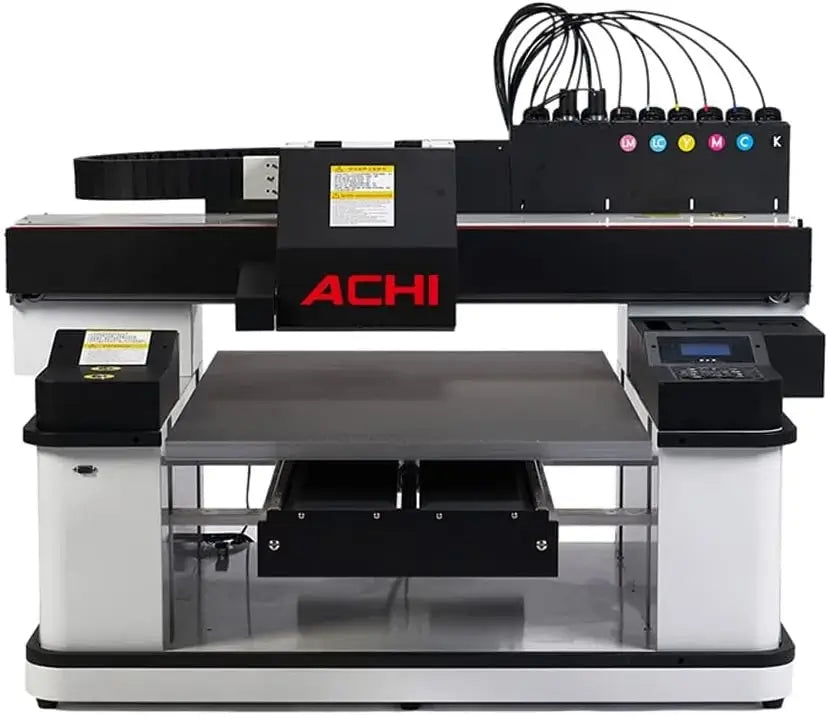 What kind of coating does a ACHI 6090&A3 UV printer need to use when printing special materials?