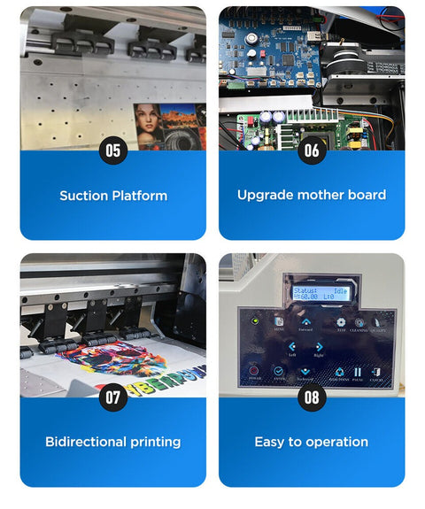 ACHI A3 Dual Head XP600 DTF PRO Thermal Sublimation Direct to Film fast speed Printer with Powder Shaker