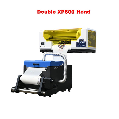 ACHI A3 Dual Head XP600 DTF PRO Thermal Sublimation Direct to Film fast speed Printer with Powder Shaker