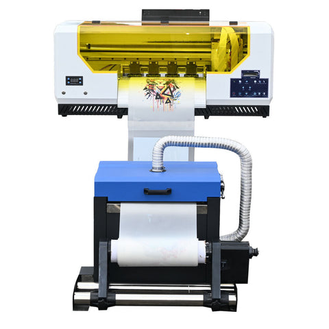 ACHI A3 Dual Head XP600 DTF PRO Thermal Sublimation Direct to Film fast speed Printer with Powder Shaker