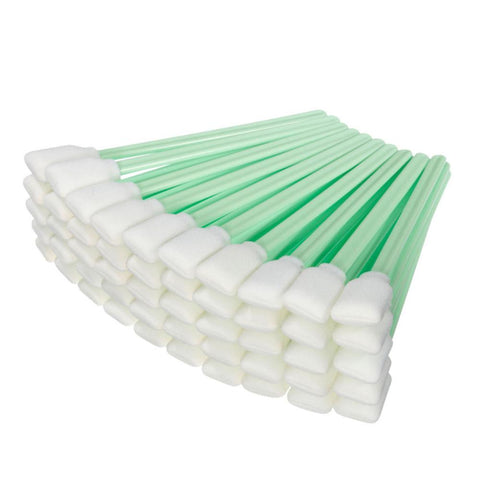 100PCS Clean Cotton Swab Double-sided Microfiber Cleaning Head Swab Solvent Printer Optical Equipment Clean  Printer cleaning