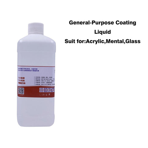 1L UV Pre-coating for UV Ink / UV Mercury  Ink for Smooth Surface Acrylic Glass  Wood PVC PP Metal Printing uv printing coating