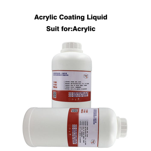 1L UV Pre-coating for UV Ink / UV Mercury  Ink for Smooth Surface Acrylic Glass  Wood PVC PP Metal Printing uv printing coating