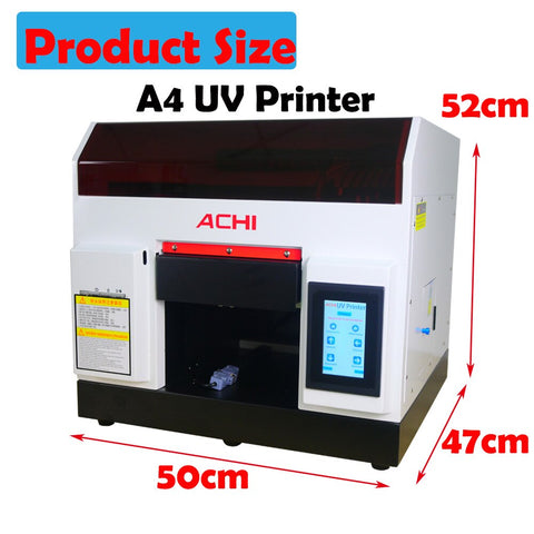 A4 LED Digital UV printer Automatic Flatbed Printer for leather Phone PVC plate/Acrylic plate/Wooden/Metal plate with UV ink