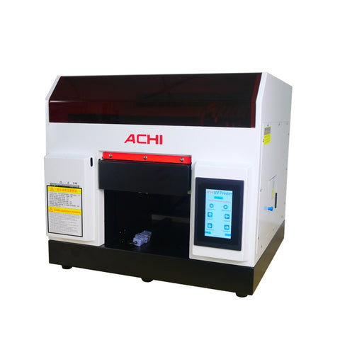 A4 UV Printer LED Automatic Flatbed A4 Print Size Rotary+T-shirt fixture+UV Ink For Phone Case Cloth  Wood Bottle Glass Metal