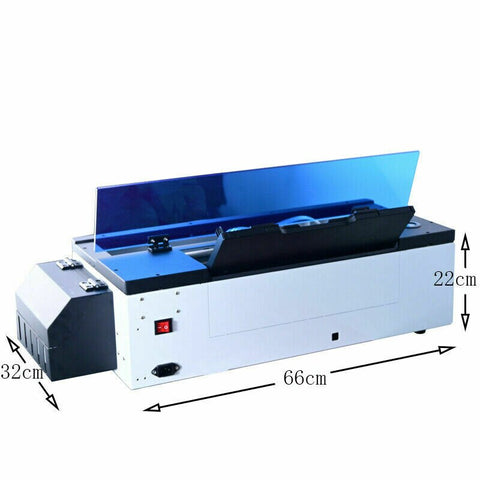 ACHI A3 DTF Printer Epson R1390 Color Print For T-shirt Hoodies Hat Leather Direct Transfer PET Film T shirt Printing Machine