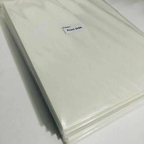 50 Pcs A3 Size PET Heat Transfer Film For DTF T-shirt Printer Double Sided