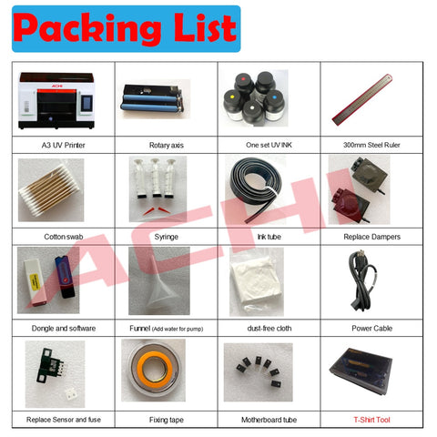 EU Ship A3 UV Flatbed Printer R1390 UV Printer for Cylinder for T-shirt Bottle Glass Metal Wood printing EU Stock NO INK